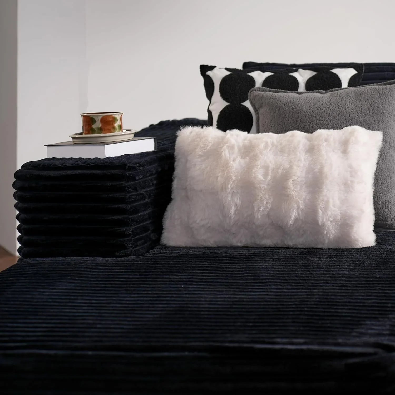 Canapé Ovios 104" Cloud Section Fauteuil en L, canapé modulaire moderne