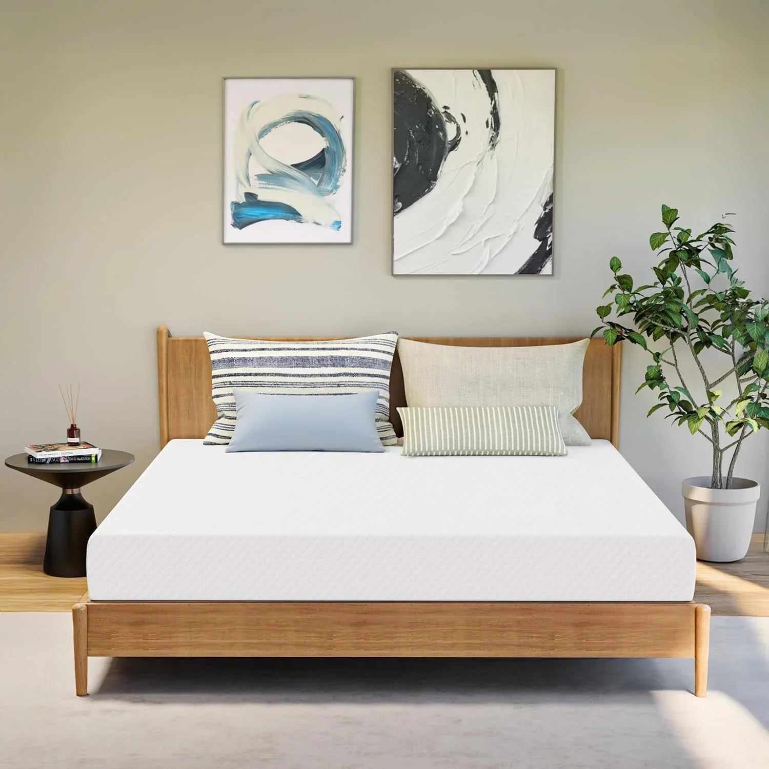 Matelas en mousse à mémoire de forme GAESTE de 8 pouces, entièrement rafraîchissant, matelas dans une boîte