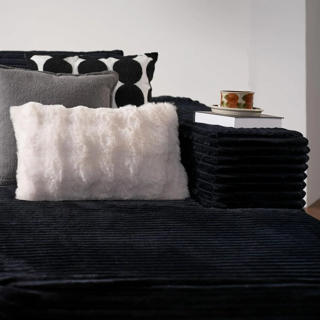 Canapé Ovios 104" Cloud Section Fauteuil en L, canapé modulaire moderne