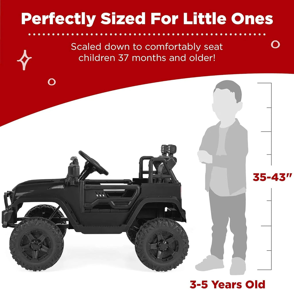 Camion-voiture pour enfants Best Choice Products 12 V avec suspension à ressort et lumières LED