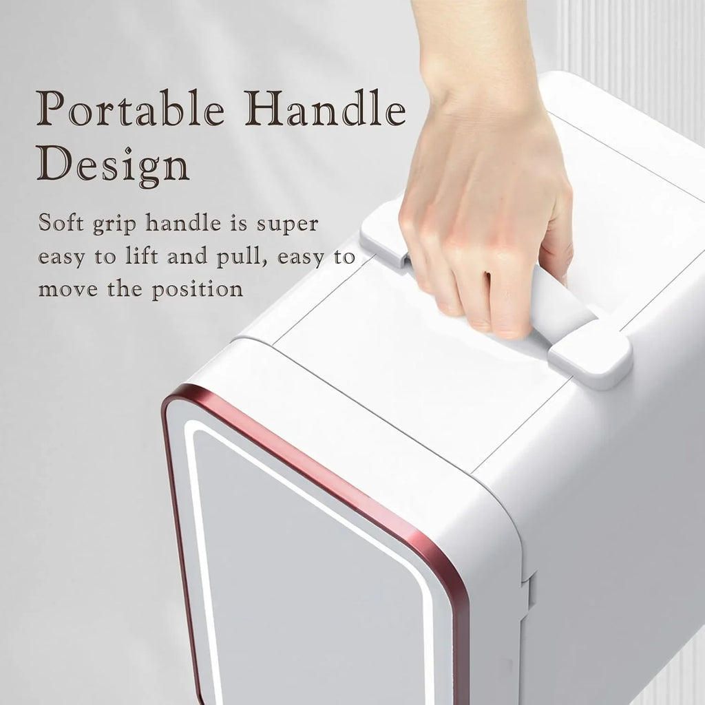 Réfrigérateur de soins de la peau Réfrigération et chauffage portables Petit réfrigérateur compact