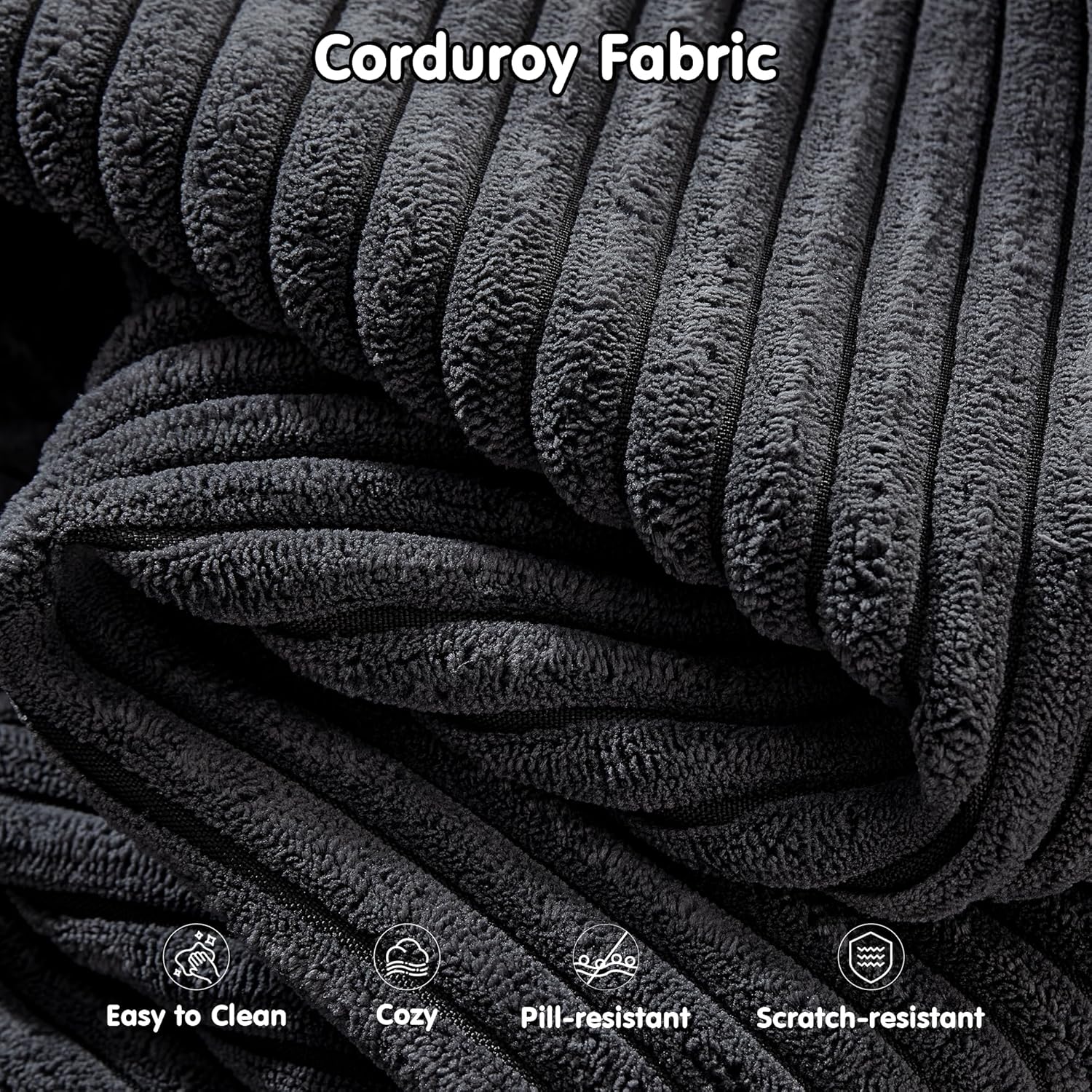 Canapé Ovios 104" Cloud Section Fauteuil en L, canapé modulaire moderne