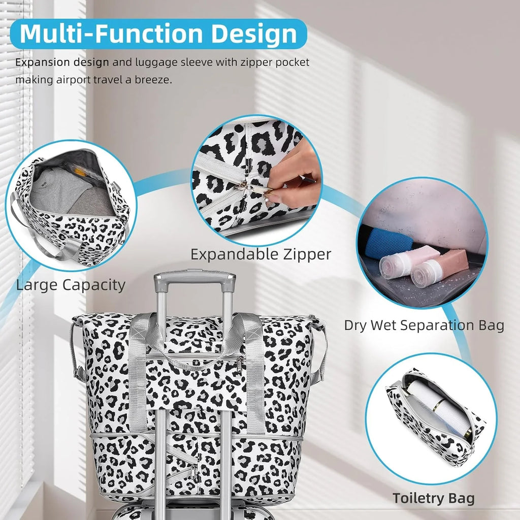 Ensemble de bagages 6 pièces, ensemble de valises rigides extensibles avec roulettes pivotantes, ensemble de bagages à roulettes légers