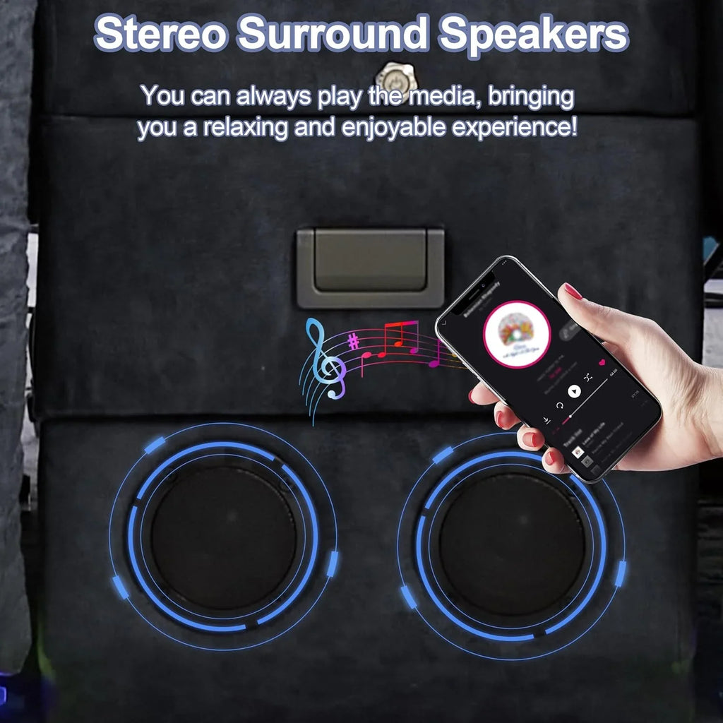 Canapé inclinable électrique TUNYI avec fonctions massage et chauffage, siège home cinéma avec console, canapé inclinable électrique pour camping-car