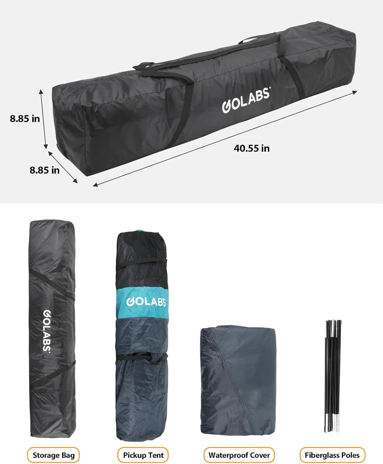 Tente de lit portable pour camion avec housse de pluie supplémentaire pour le camping et les activités de plein air