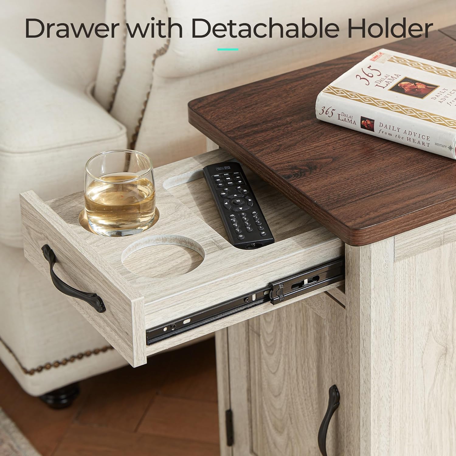 Table d'appoint de ferme Table d'appoint étroite Petite table de chevet