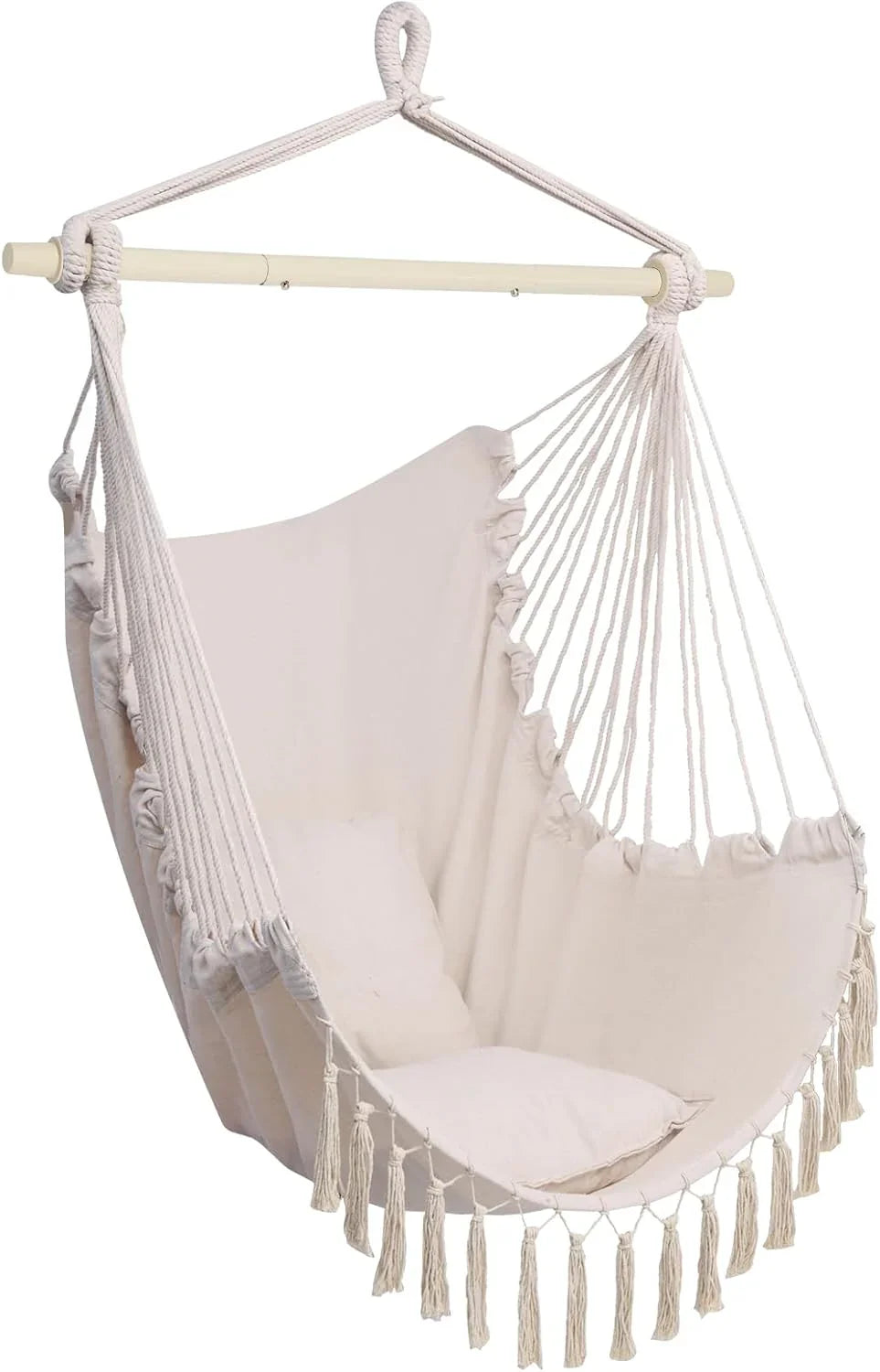 ONCLOUD Hamac Chaise Balançoire à Corde Suspendue, peut supporter jusqu'à 550 lb,