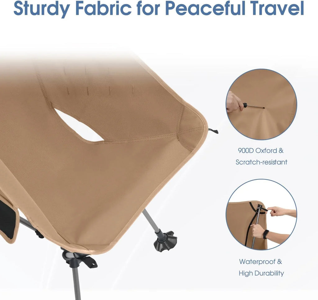 Chaise de camping portable et chaise pliante pour la randonnée et la randonnée