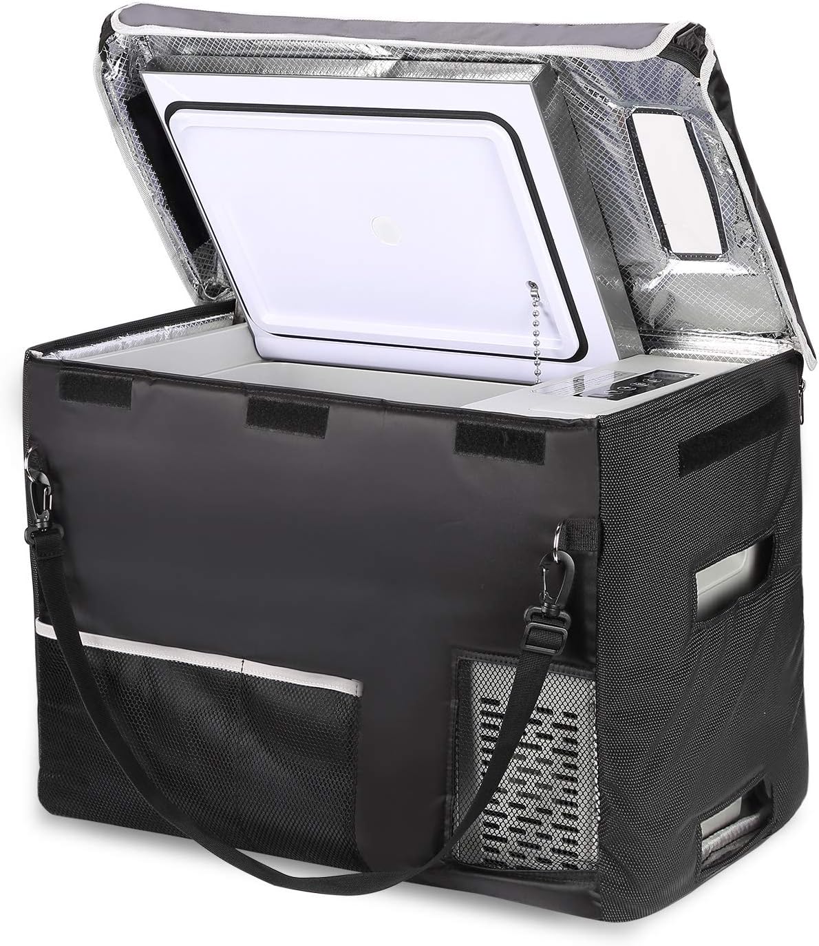 Réfrigérateur BougeRV 12 V pour voiture, congélateur portable de 23 litres, compresseur, 12/24 V CC, 110-240 V CA