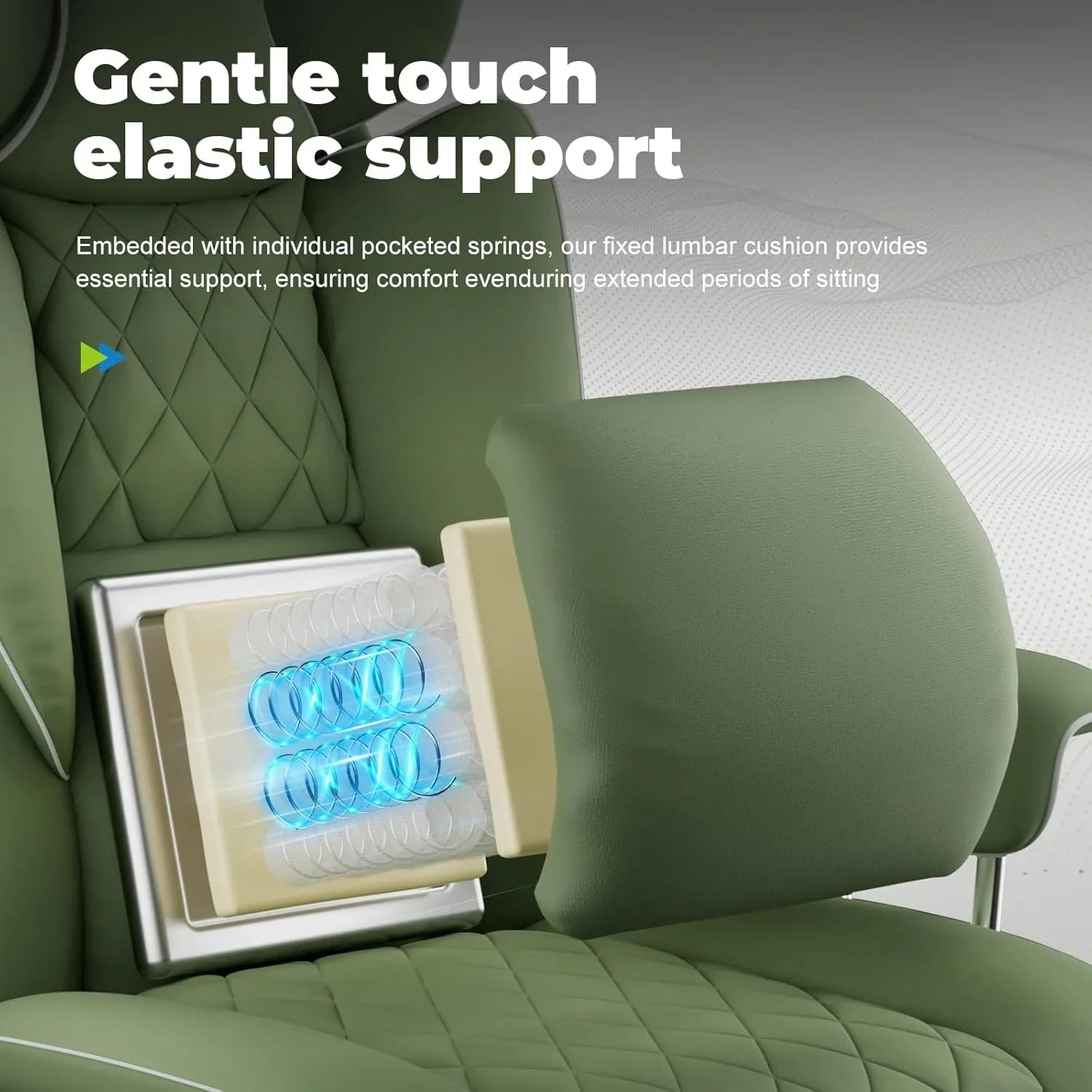 Grande chaise de bureau à dossier haut, chaise de jeu en cuir à dossier haut avec repose-pieds