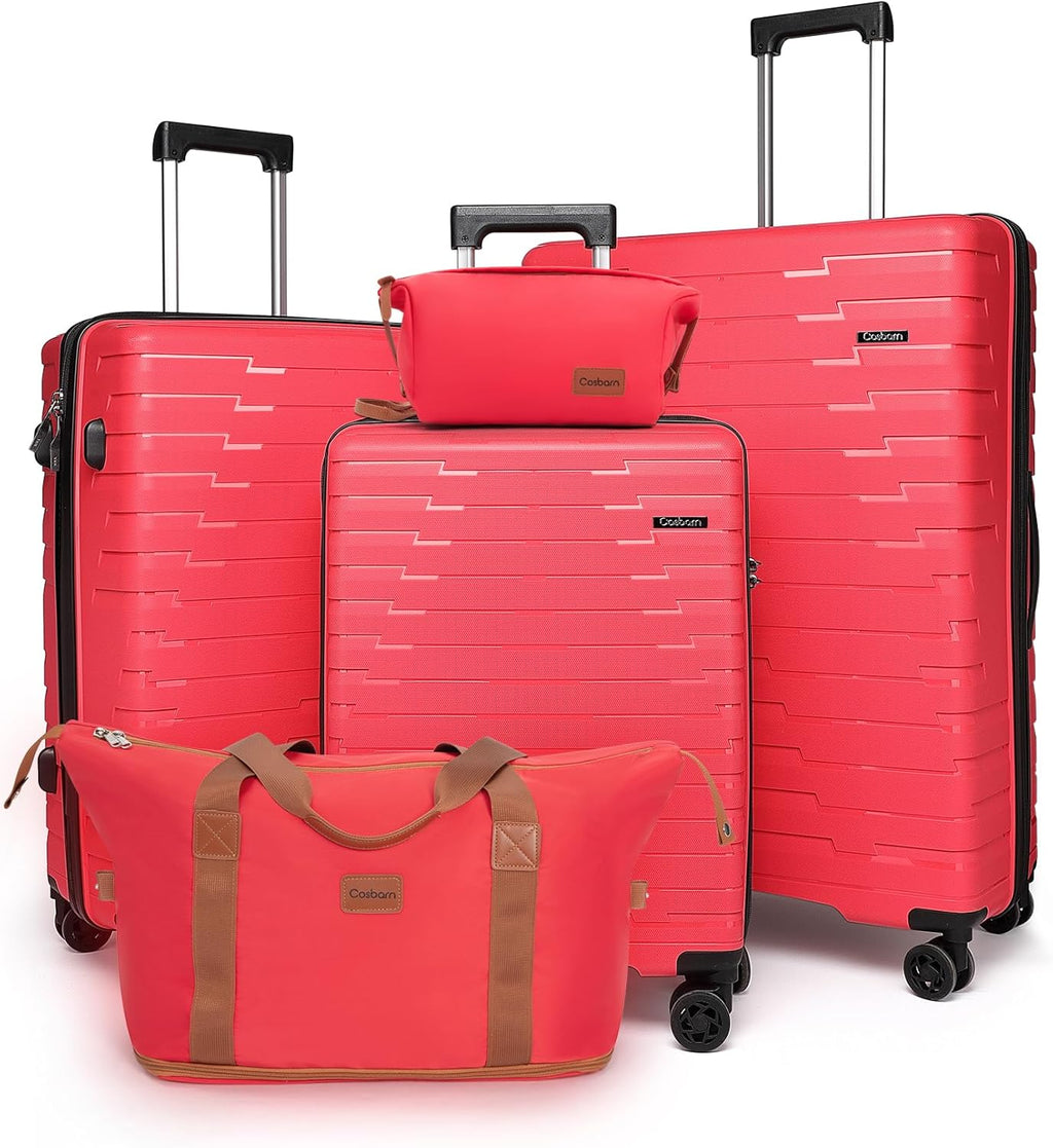 Ensemble de 5 bagages à roulettes, valise rigide en ABS avec roulettes pivotantes