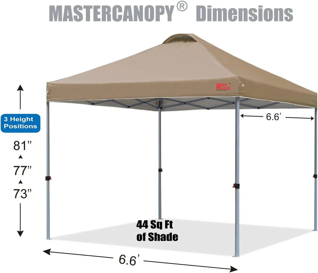 Tente pop-up robuste avec sac à roulettes (10 x 10, noir)