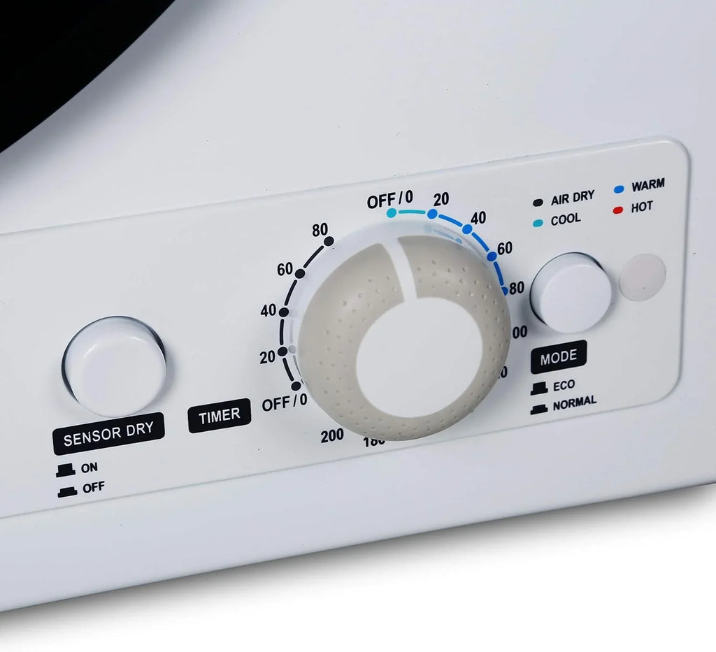 Sèche-linge compact, sèche-linge électrique de 1,5 pi³, 850 W, sèche-linge portatif ventilé de 120 V