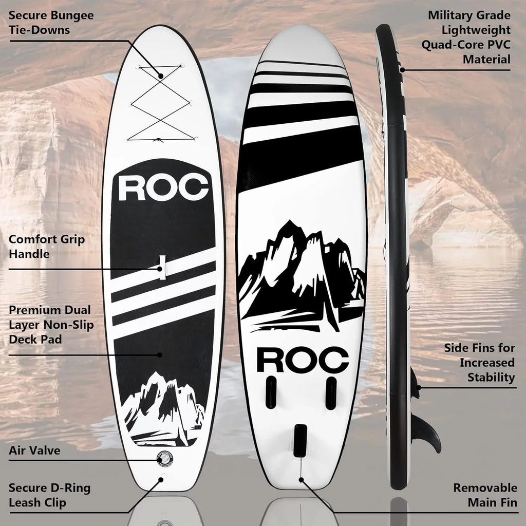 Planche de stand-up paddle gonflable ROC Accessoires de planche de paddle SUP Pont antidérapant confortable
