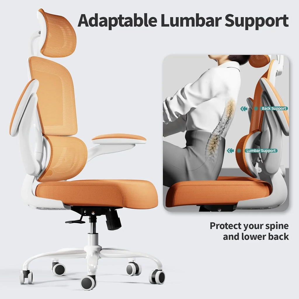 Chaise de bureau ergonomique TRALT, 150 kg, chaise de jeu à domicile avec roulettes