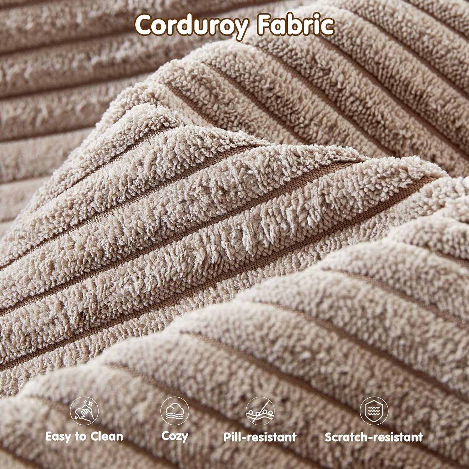 Canapé Ovios 104" Cloud Section Fauteuil en L, canapé modulaire moderne