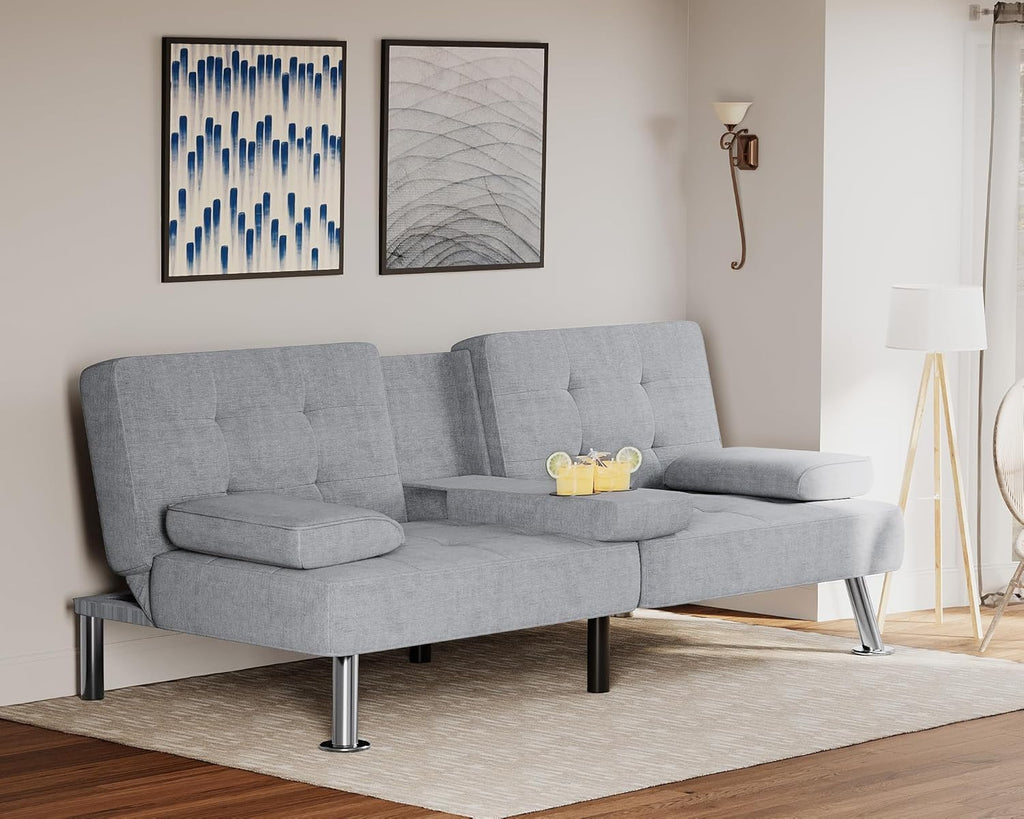 Canapé-lit futon Flamaker Ensemble futon pliant moderne Chaise longue convertible