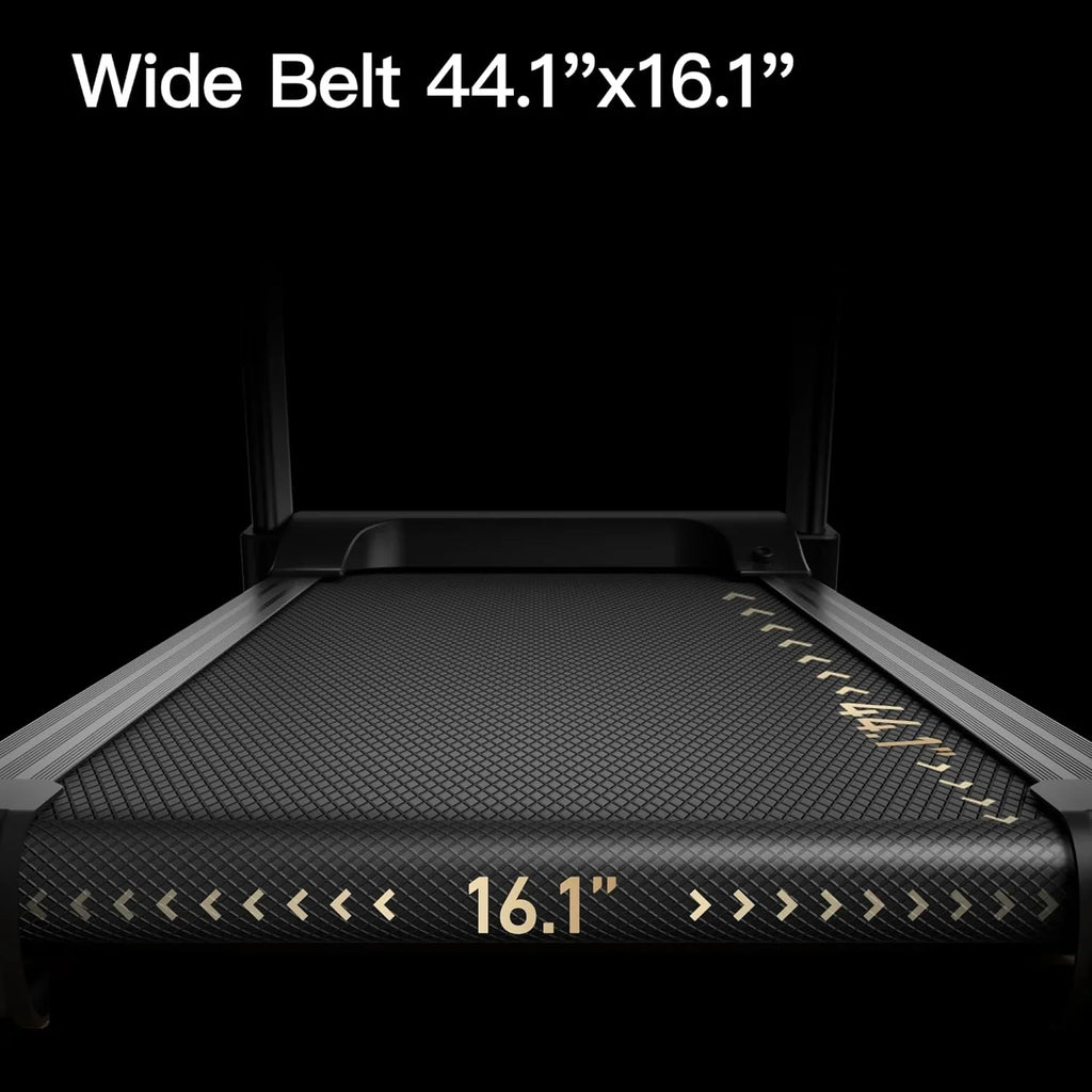 Tapis de course pliable et inclinable UMAY avec capteur de fréquence cardiaque et faible bruit