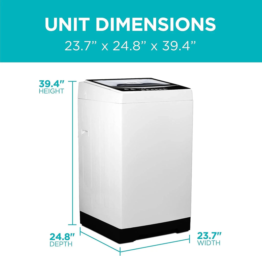 Machine à laver portable d'une capacité de 6,6 lb pour maisons et appartements, 5 cycles de lavage