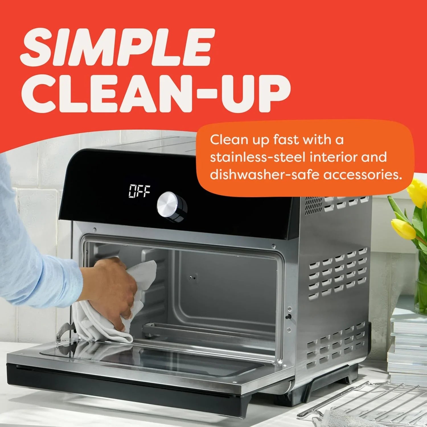 Friteuse à air Instant Pot Omni Plus 19QT/18L, fonction 10 en 1, convient aux pizzas de 12 pouces