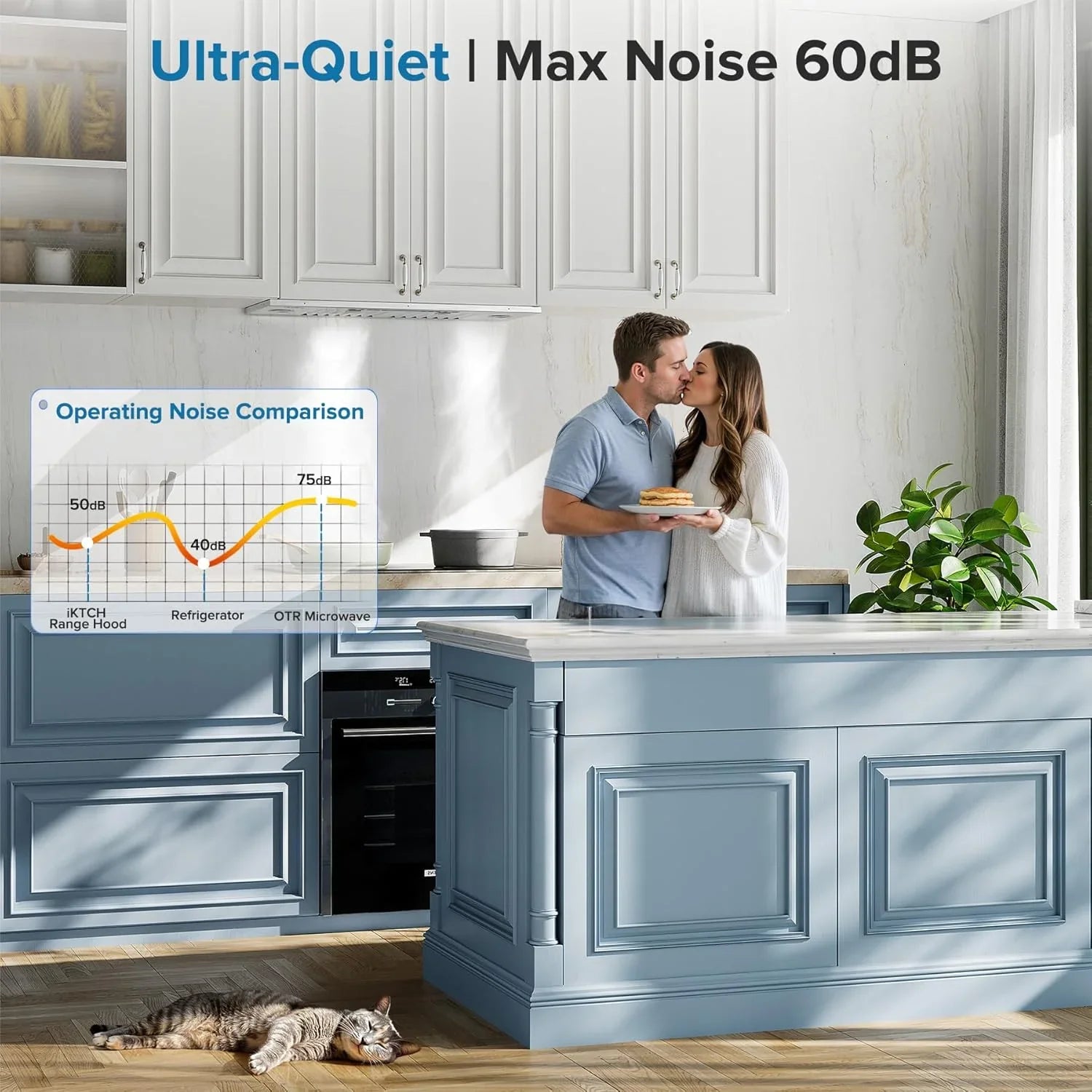 Hotte de cuisine encastrable/enfichable IKTCH 30 po 900 pi³/min, avec ou sans conduit, convertible en acier inoxydable