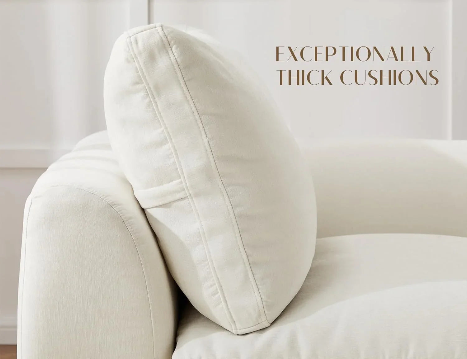 Canapé sectionnel Cloud de 110 pouces pour le salon, canapé convertible en L, canapé sectionnel 3 places