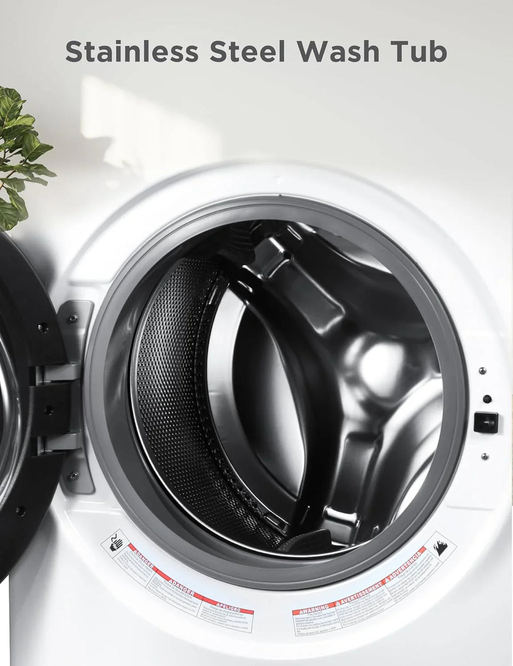 Machine à laver portable d'une capacité de 6,6 lb pour maisons et appartements, 5 cycles de lavage