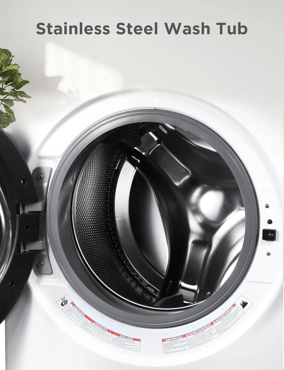 Machine à laver portable d'une capacité de 6,6 lb pour maisons et appartements, 5 cycles de lavage