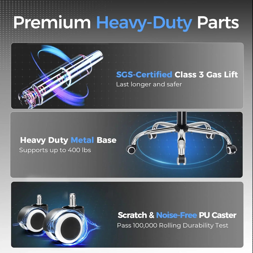 Grande chaise de jeu haute et robuste de 400 lb