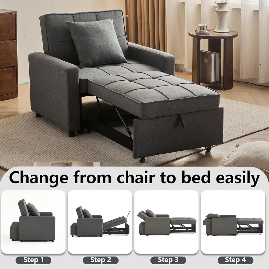 Canapé-lit convertible avec lit gigogne