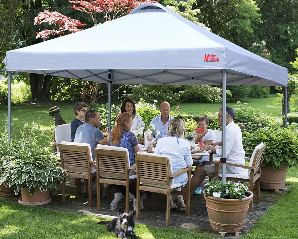 Tente pop-up robuste avec sac à roulettes (10 x 10, noir)