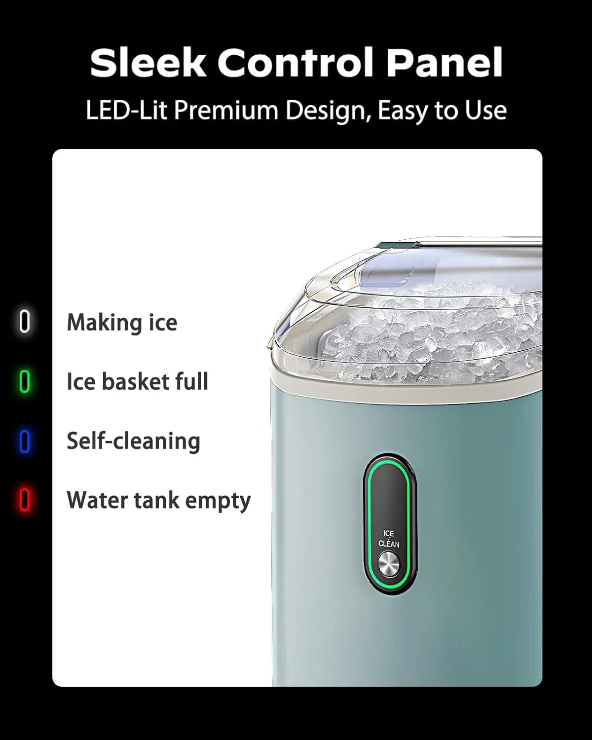 Machine à glace à mâcher Silonn avec fonction autonettoyante