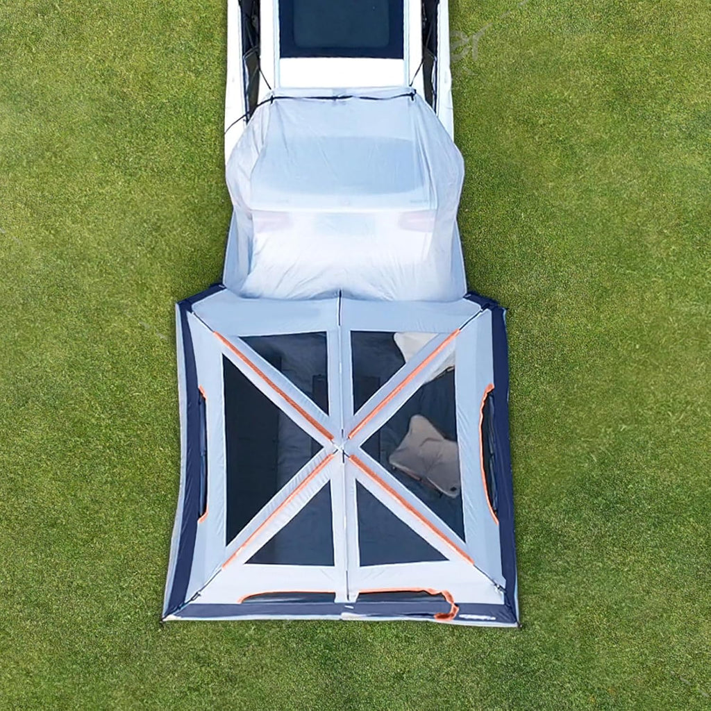 Tente SUV pour camping, tente hayon SUV 6 personnes - Installation facile avec double toit