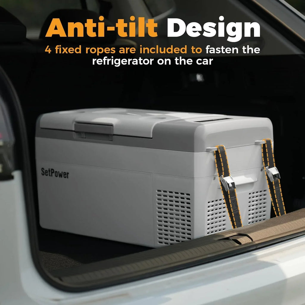 Réfrigérateur portable 12 V 21 litres, autonomie de 50 heures, glacière électrique pour voiture