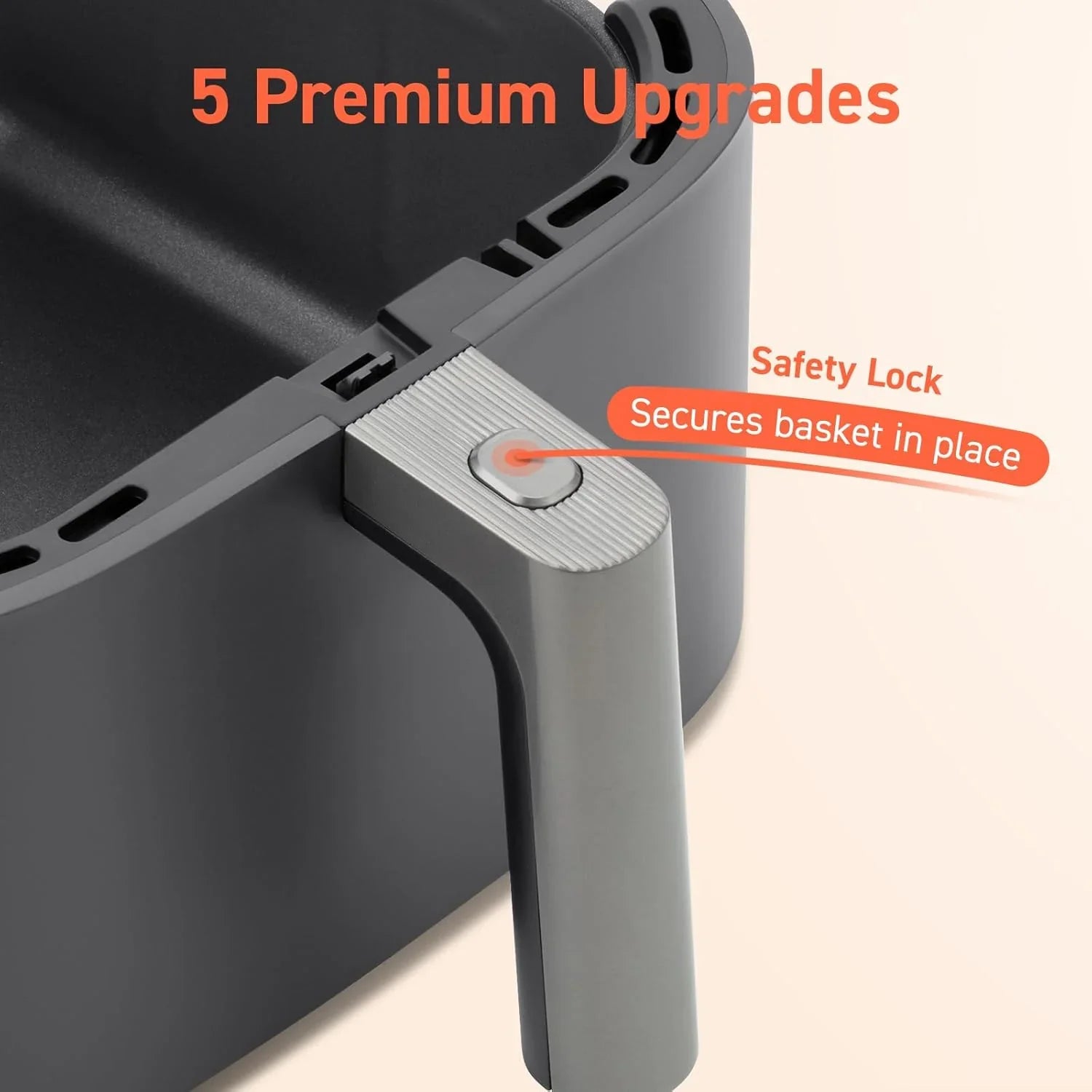 Friteuse à air 9 en 1 COSORI, compacte et grande capacité, 6 pintes, mode turbo rapide, chauffage précis de 90 à 450 °F