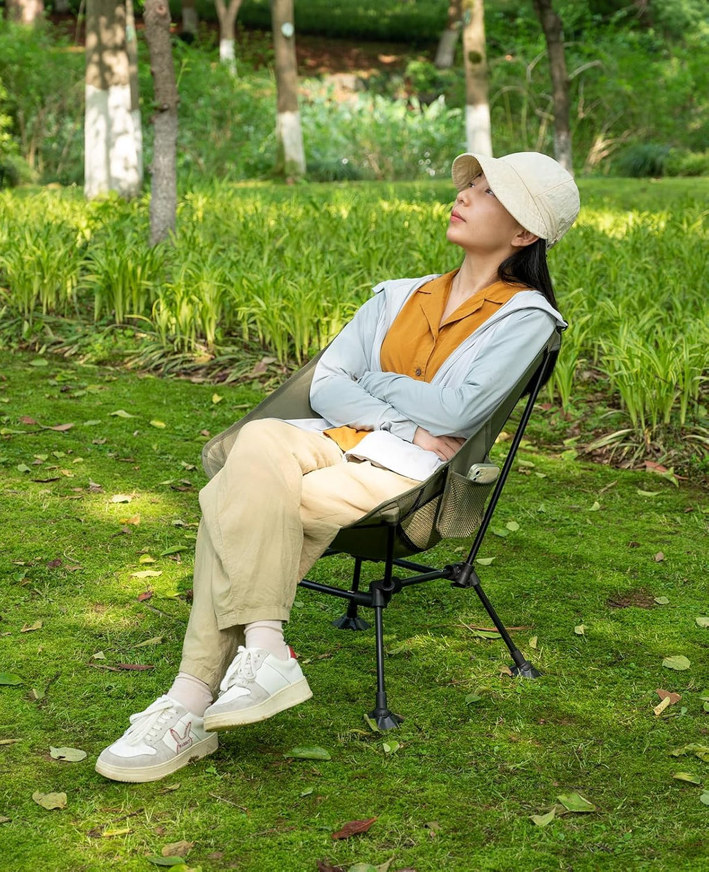 Chaise de plage pliante de camping compacte et ultralégère