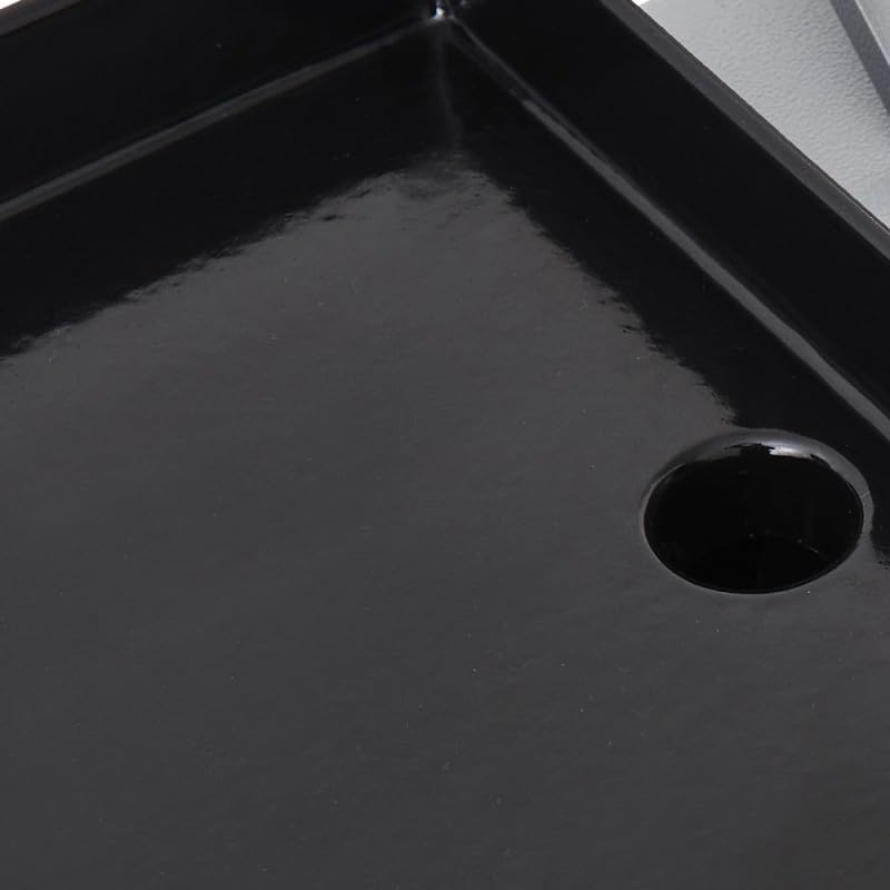 BRASERO - Bi-Energy L Barbecue Houtskoolbarbecue 49 x 42 cm en Gasgrill 48 x 42 cm - 2 Gasbranders - 7,2 kW - Zwart 