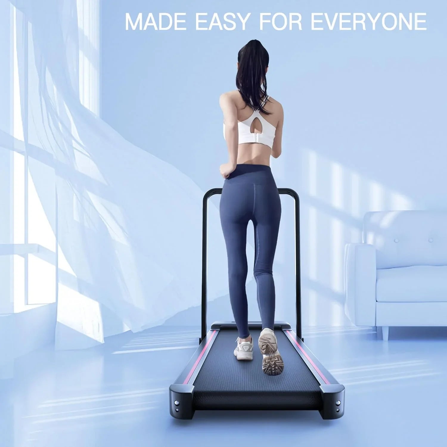 Tapis de course vibrant Sperax (avec application) 3 en 1 sous le bureau, tapis de course silencieux de 2,5 CV (avec télécommande), tapis de course portable pour la maison et le bureau