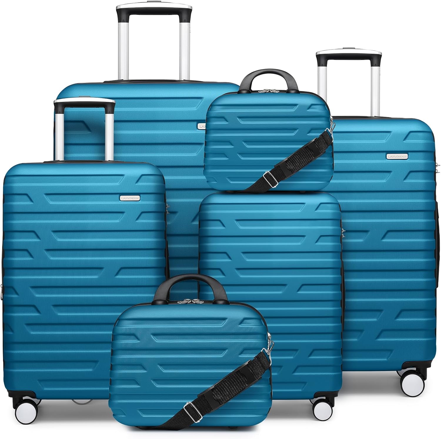 Ensemble de bagages à main légers et extensibles à coque rigide de 6 pièces