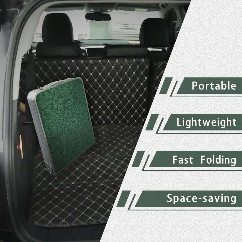 Table pliante d'extérieur en aluminium, légère, réglable en hauteur, avec rangement, pour barbecue, fête, camping