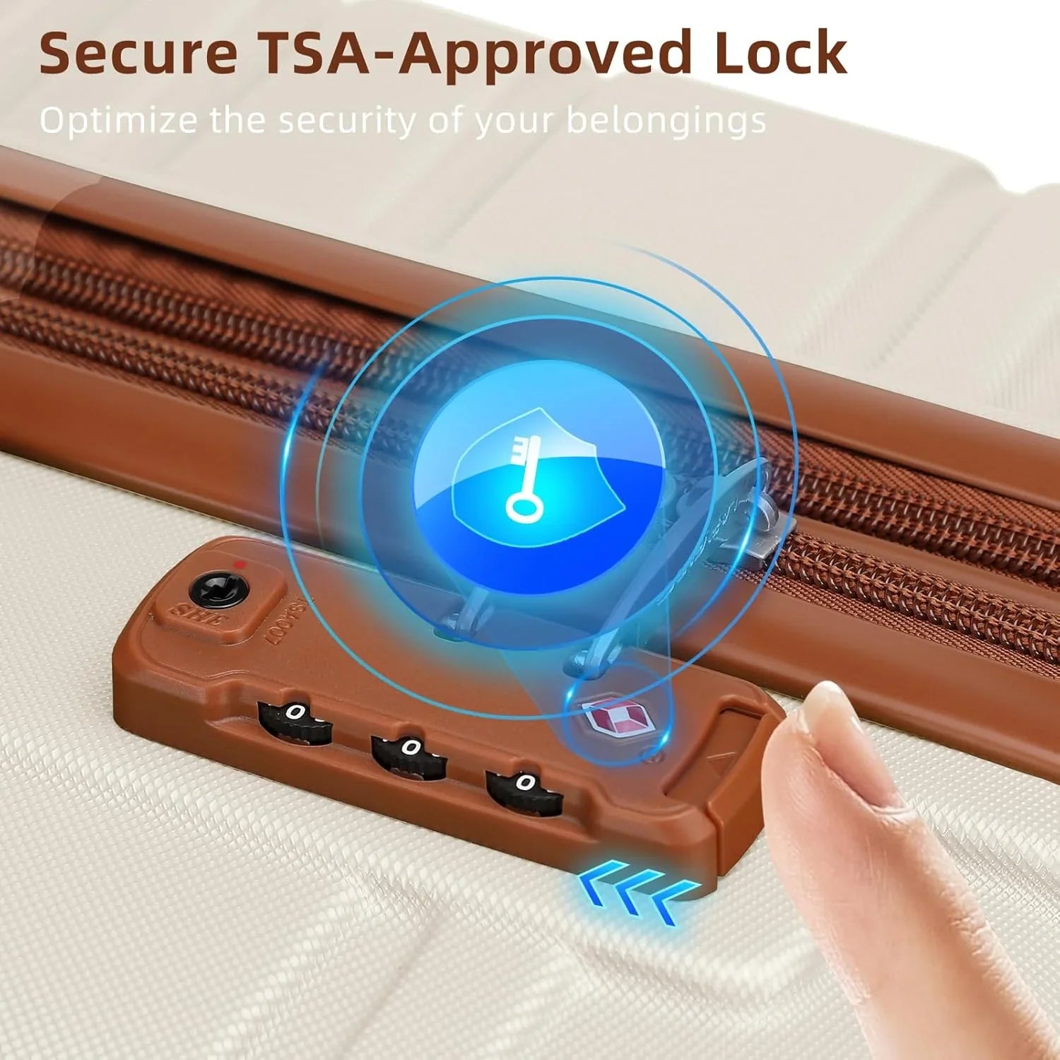 Ensemble de bagages 6 pièces, ensemble de valises rigides extensibles avec roulettes pivotantes, ensemble de bagages à roulettes légers