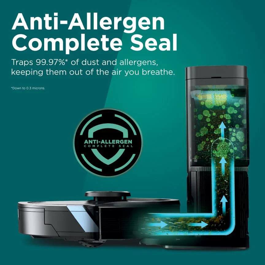 Combinaison robot aspirateur et balai à franges avec aspiration puissante, Matrix Plus