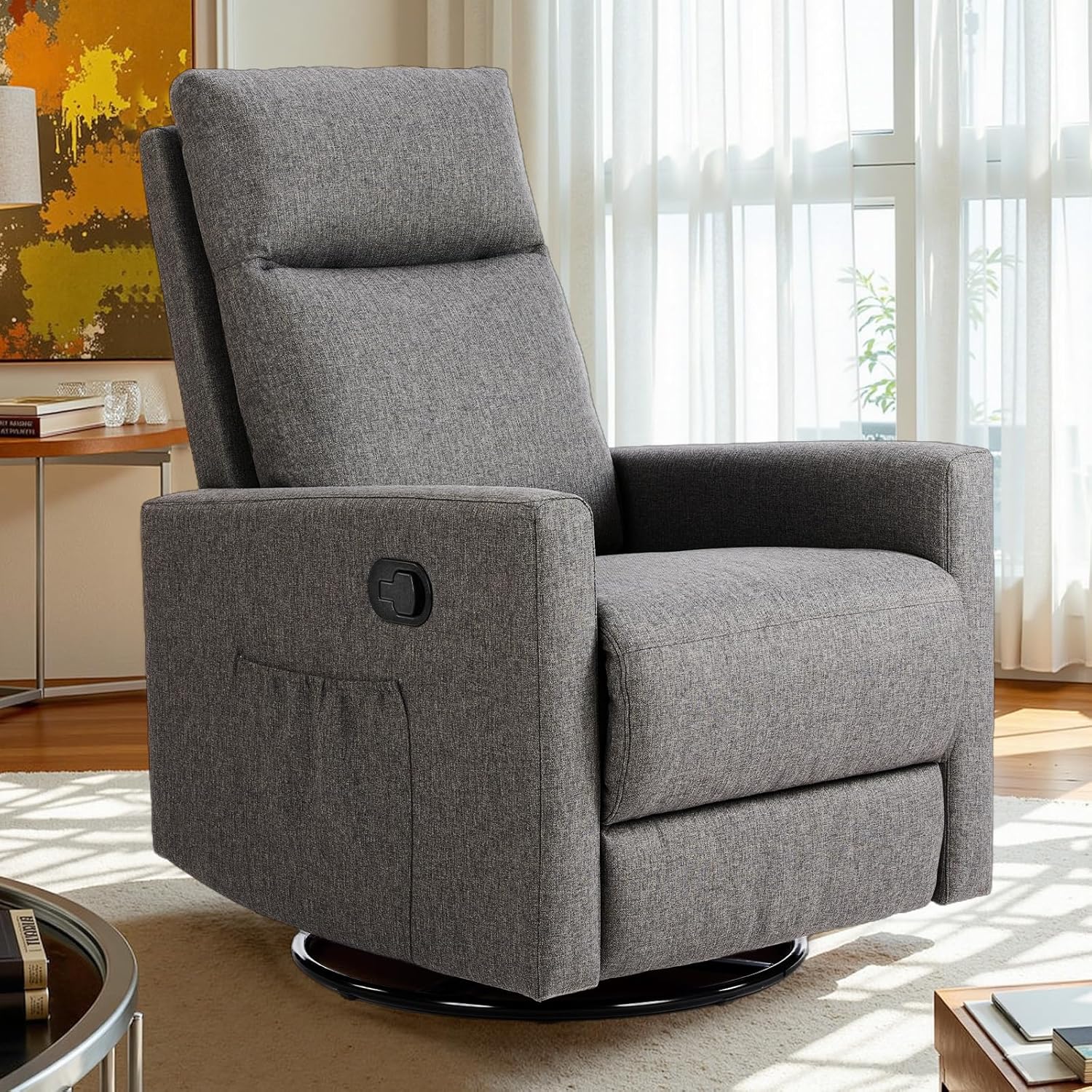 Fauteuil inclinable de massage pour adulte Sweetcrispy, siège de cinéma maison réglable avec support lombaire
