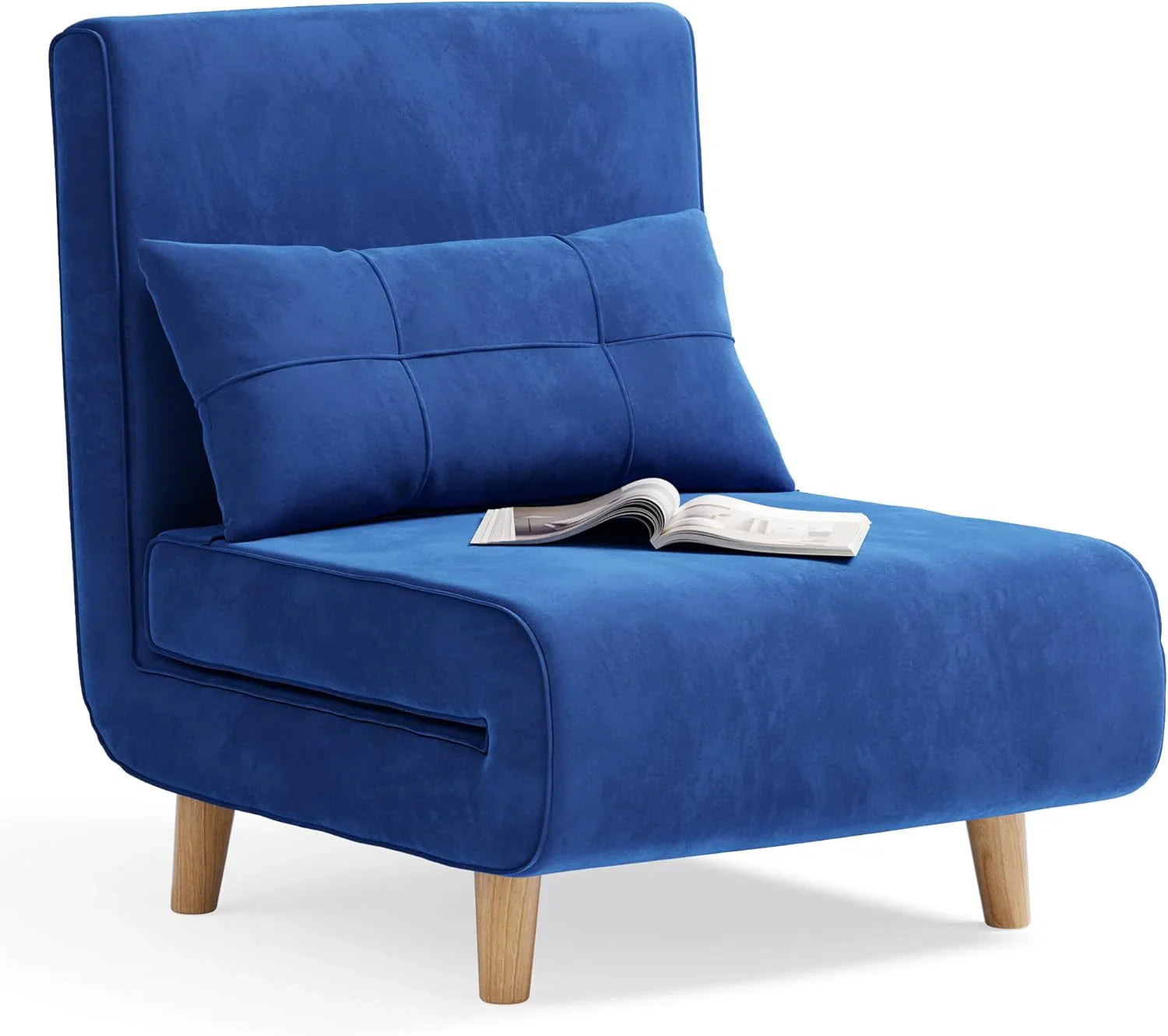 Fauteuil-lit 3 en 1, canapé-lit futon convertible avec dossier réglable