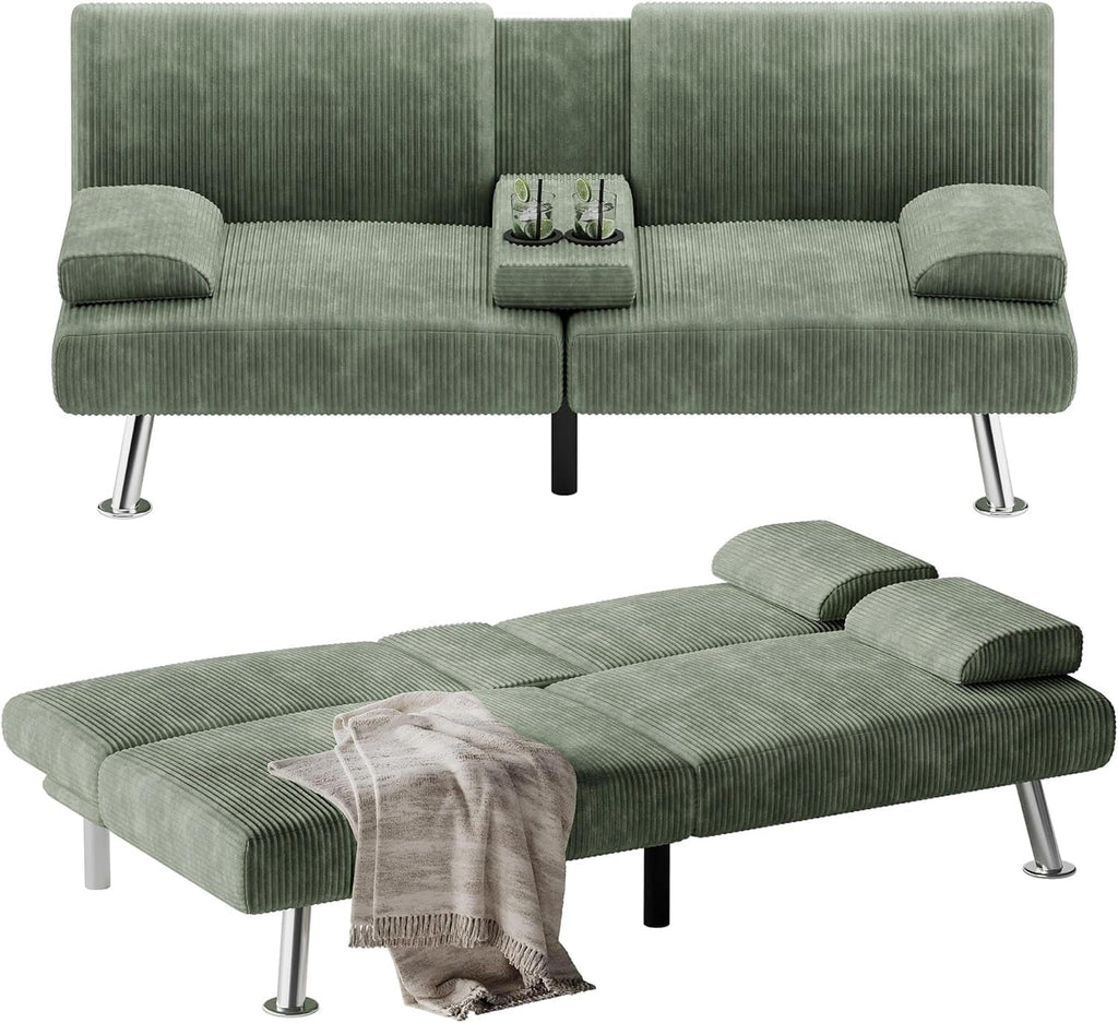 Canapé-lit futon Flamaker Ensemble futon pliant moderne Chaise longue convertible