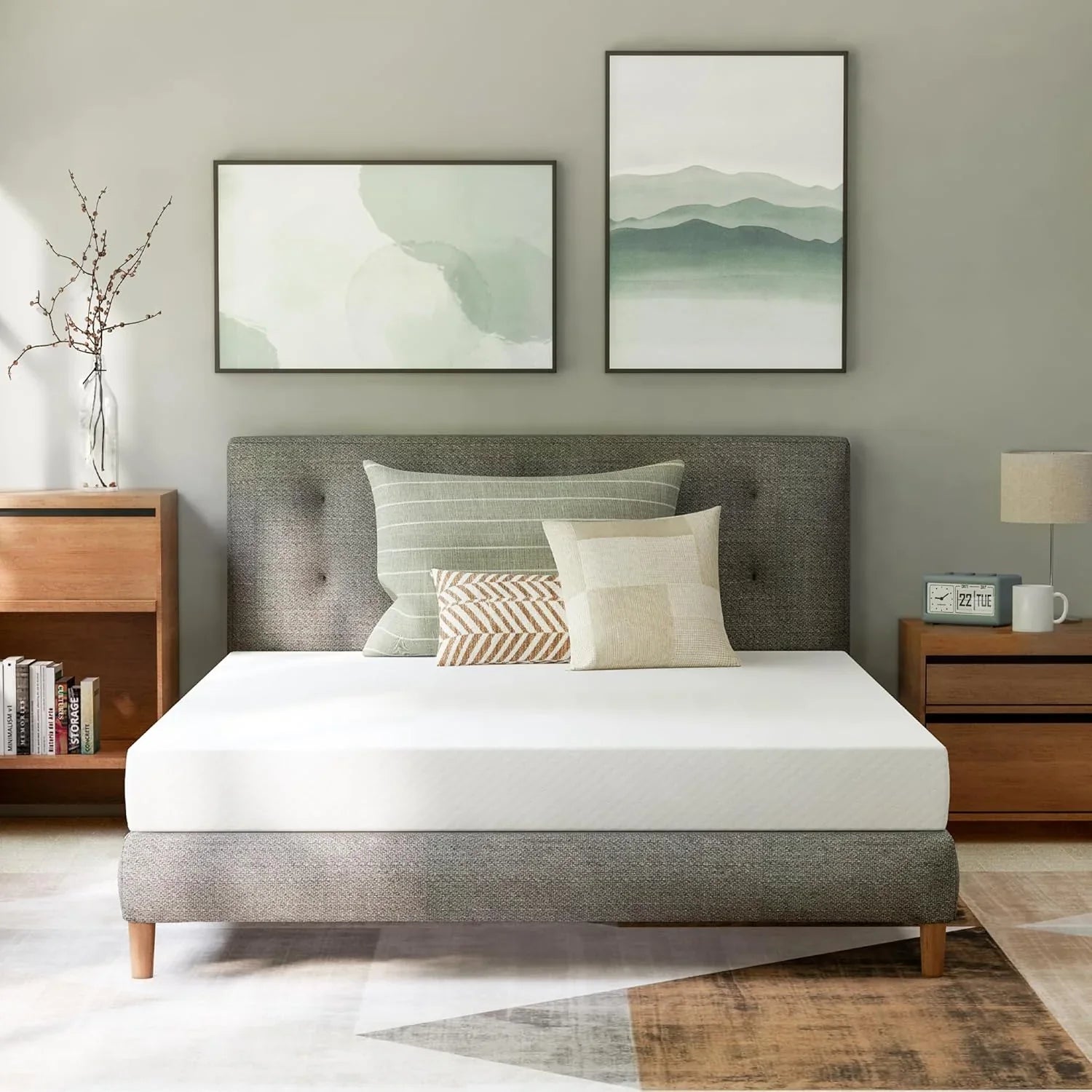 Matelas en mousse à mémoire de forme GAESTE de 8 pouces, entièrement rafraîchissant, matelas dans une boîte