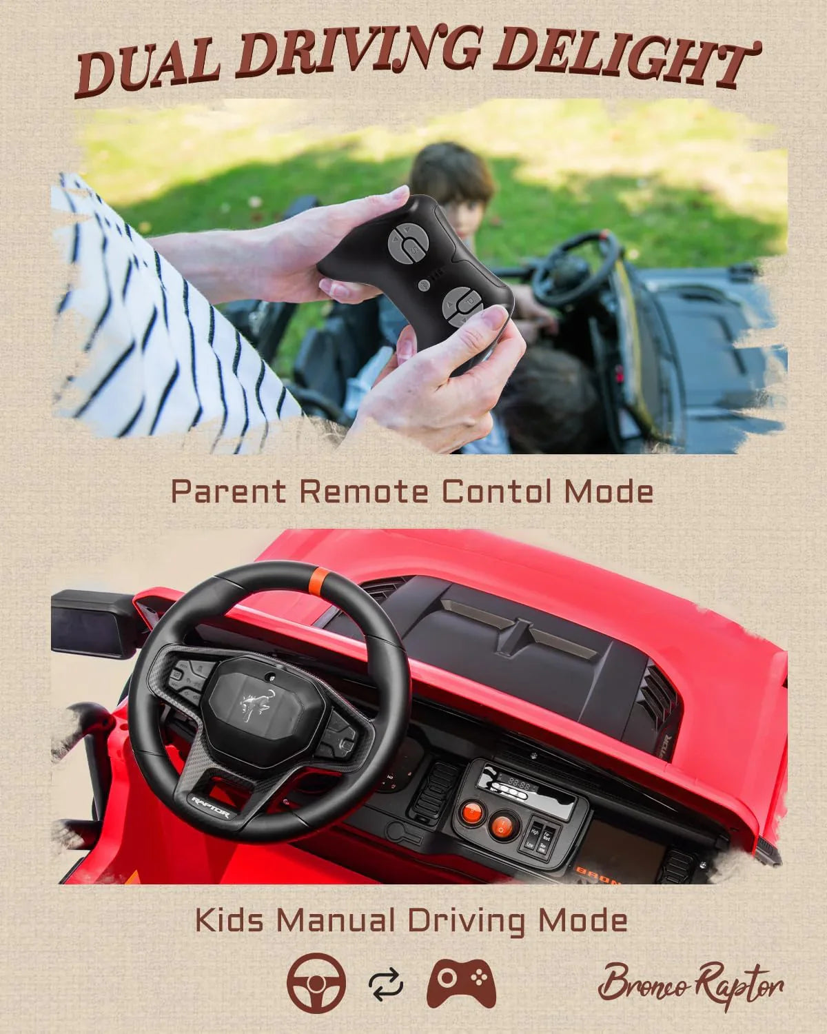 Camion rose pour enfants – Voiture électrique à piles