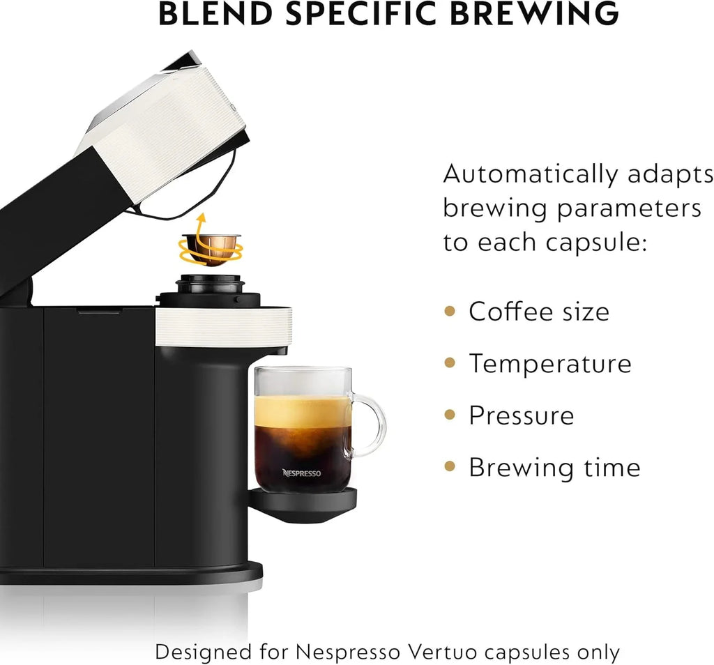 Nespresso Vertuo Next de De’Longhi – Machine à café et expresso blanche