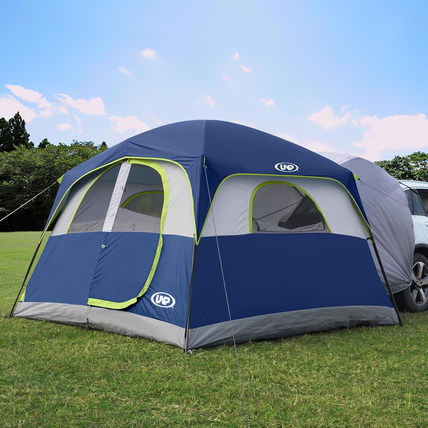 Tente SUV pour camping, tente hayon SUV 6 personnes - Installation facile avec double toit