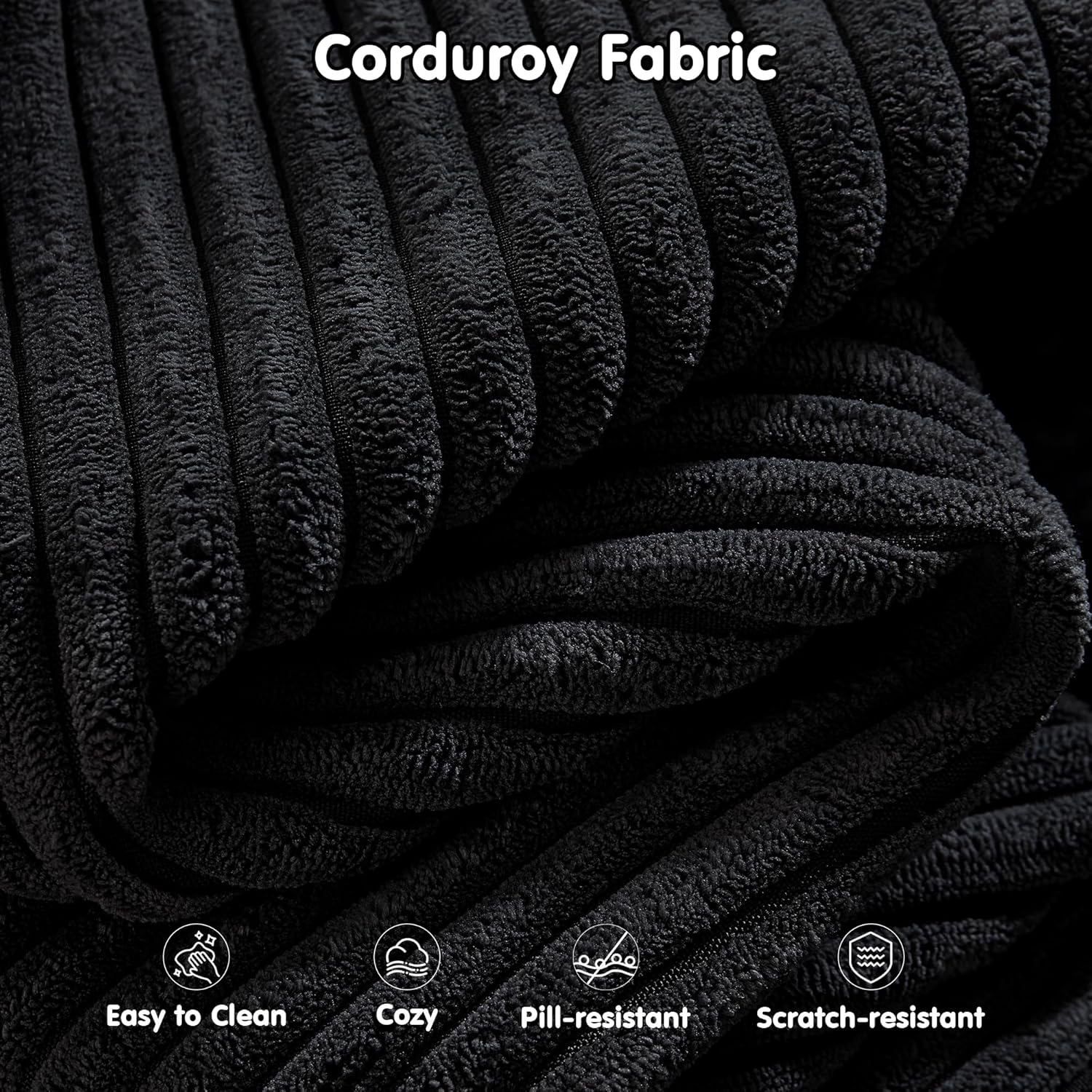 Canapé Ovios 104" Cloud Section Fauteuil en L, canapé modulaire moderne